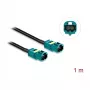 Delock cable Mini FAKRA Z conector macho dual a conector macho FAKRA Z dual, 0,2 m