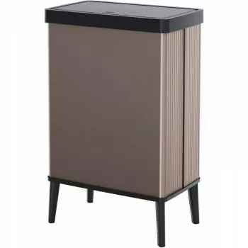 Curver Verto papelera con pedal alta 54L rosa perla