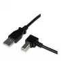 EFB Premium Cable USB 2.0 A - B en ángulo conector macho a conector macho 1,0 m negro