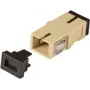EFB Electronics Acoplador SC simplex multimodo OM1/2, sin brida, beige, férula cerámica (53510.1)