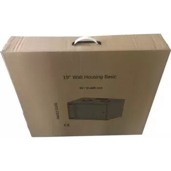 EFB Elektronik Armario de red de pared 19 pulgadas 15U Basic, profundidad 600 mm, de una pieza, Flat Pack, RAL 9010 (Blanco puro)
