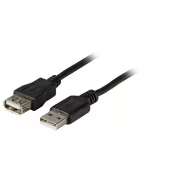 EFB Electronics Cable alargador USB - USB 2.0 conector macho Type-A a conector hembra - 0,5 m - negro