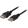 EFB-Elektronik Cable alargador USB 2.0 A-A conector macho a conector hembra 0,5m negro Classic