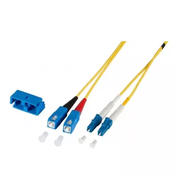 EFB Latiguillo dúplex LC-SC OS2 9/125µm 3m LSZH 2mm verde
