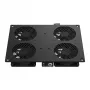 EFB-Elektronik unidad de ventiladores de techo de 4 ventiladores con termostato PEL-LFD04ET.TS RAL9005 para armarios PEL