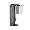 LogiLink EO0030 soporte de PC giratorio bajo el escritorio con liberación rápida, negro, máx. 10 kg