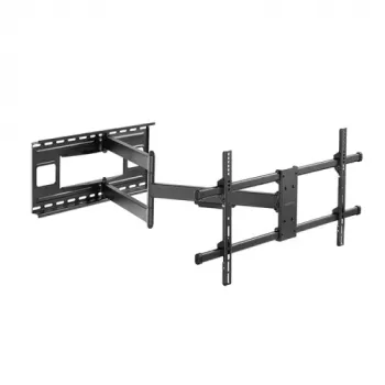 LogiLink soporte de pared con movimiento completo para TV LCD / TV LCD curva - acero - negro - tamaño de pantalla: 109-203 cm (43-80 pulgadas)