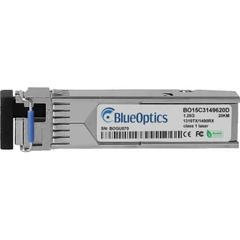 BlueOptics Lancom 60202 Transceptor SFP, LC-Simplex, 1000BASE-BX-U, fibra monomodo, TX1310nm/RX1490nm, 10KM