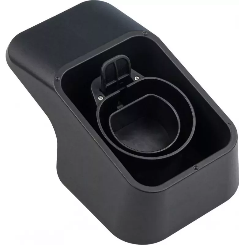 Soporte de pared Kabelmeister con soporte de cable integrado para cable de carga para VE Type 2 - Negro