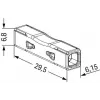 Conector pasante para WAGO 2773-2401, push-in, máx. 4 mm², 2 conductores