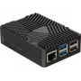 Joy-IT RB-AlucaseP5-09 Carcasa SBC para Raspberry Pi 5, aluminio, negra