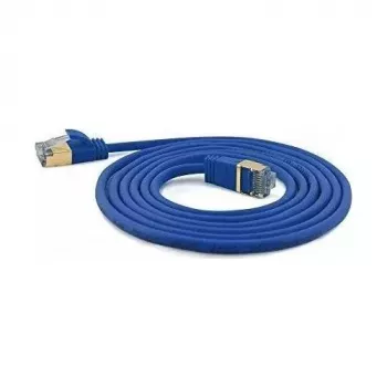 WANTEC Cable de red extra fino CAT7 SSTP - 10 m - Cat7 - S/FTP (S-STP) - RJ-45 - RJ-45 - azul