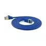 WANTEC Cable de red extra fino CAT7 SSTP - 10 m - Cat7 - S/FTP (S-STP) - RJ-45 - RJ-45 - azul