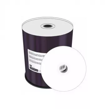 MEDIARANGE MRPL605-C DVD+R DL 8,5GB 8x pack de 100 imprimible por inyección de tinta blanco tarrina