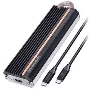 Graugear G-M208-20G carcasa SSD, USB 3.2, compatibilidad NVMe y SATA, 20 Gbit/s - negro