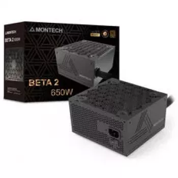 Montech BETA 2 Fuente de alimentación 80 PLUS Bronze, ATX 3.1 - 650 vatios, negra