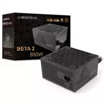 Montech BETA 2 Fuente de alimentación 80 PLUS Bronze, ATX 3.1, PCIe 5.1 - 850 vatios, negra