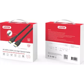UNITEK cable HDMI 2.0 20m 4K 18Gbps negro
