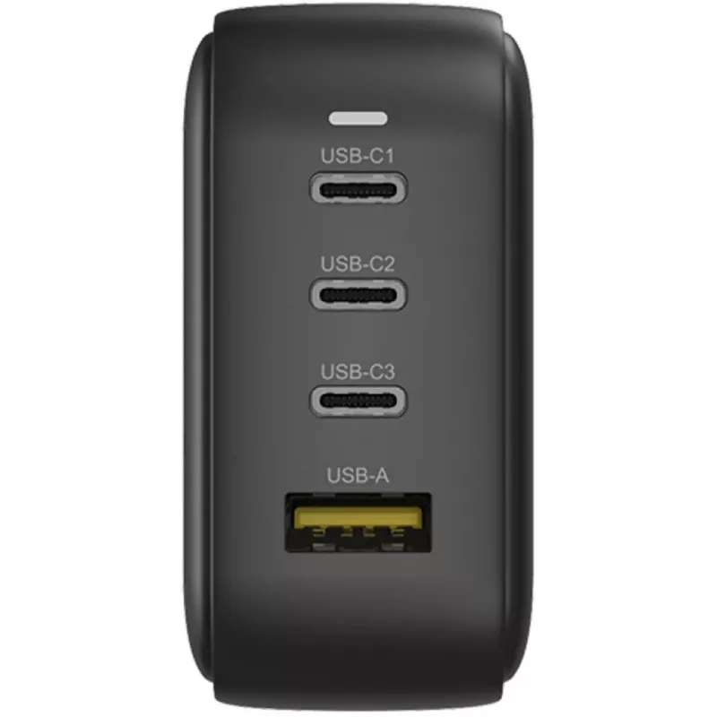 UNITEK cargador GaN 4 puertos 100W PD 3.0 QC 3.0 negro