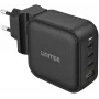 UNITEK cargador GaN 4 puertos 100W PD 3.0 QC 3.0 negro
