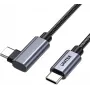 UNITEK cable USB-C en ángulo de 90° PD 100W 2m negro