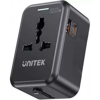 UNITEK Riad cargador de viaje PD 20 W EU/US/UK/AUS