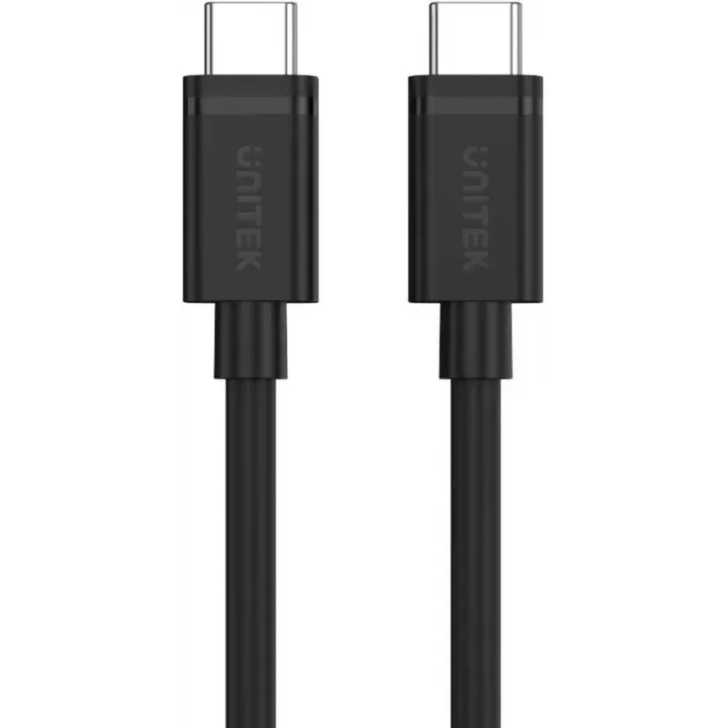 UNITEK cable USB-C a USB-C 3m - negro - USB 3.2 Gen 2 10Gbps 100W PD