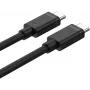 UNITEK cable USB-C a USB-C 3m - negro - USB 3.2 Gen 2 10Gbps 100W PD