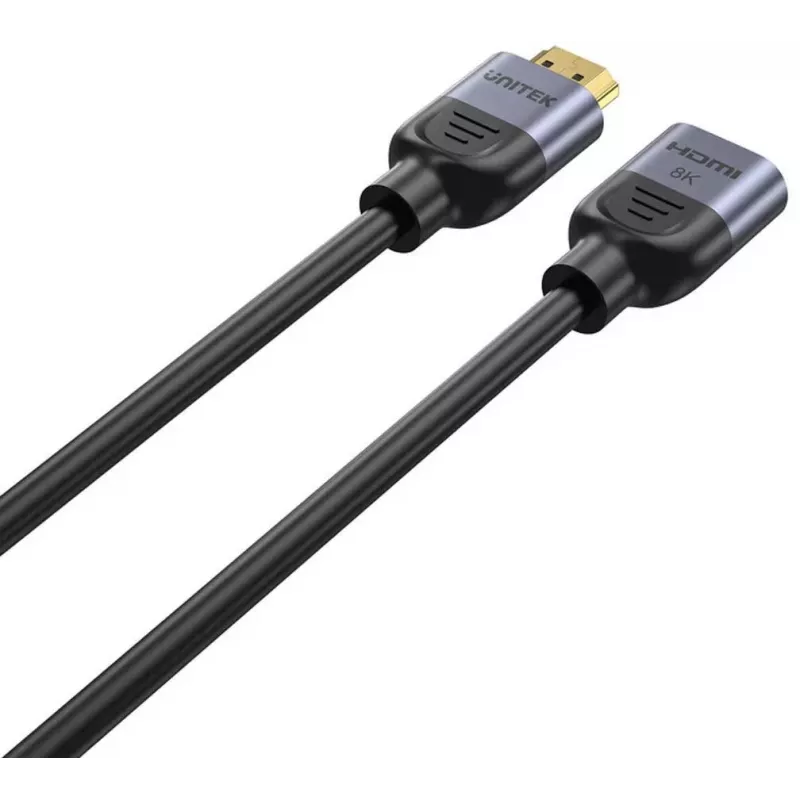 UNITEK cable de extensión HDMI 2.1 0,5 m conector macho a conector hembra 8K negro
