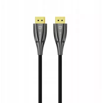 UNITEK Cable DisplayPort 2.1 de fibra óptica activo 20m 8K 80Gbps negro