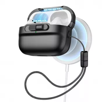 ESR Pulse HaloLock Funda MagSafe para Apple AirPods Pro 1/2, negra
