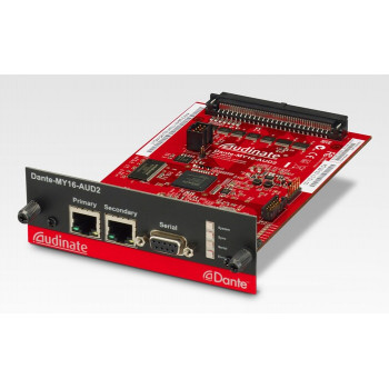 Yamaha Dante-MY16-AUD2 - Tarjeta de interfaz Dante 16 canales digitales In/Out, 2x RJ-45, 24-bit