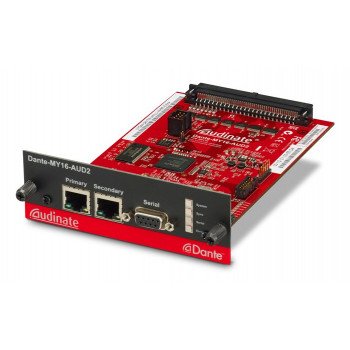 Yamaha Dante-MY16-AUD2 - Tarjeta de interfaz Dante 16 canales digitales In/Out, 2x RJ-45, 24-bit