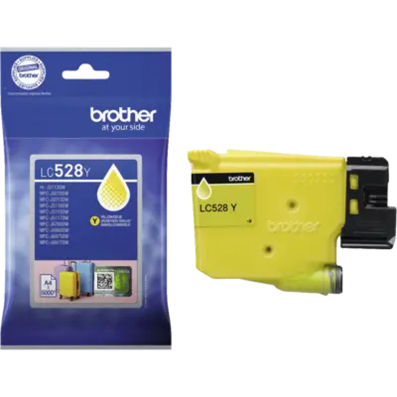 Brother LC528YP cartucho de tinta amarillo alto rendimiento (original)