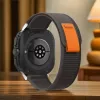 Tech-Protect Correa de nailon para Samsung Galaxy Watch Ultra (47mm) - Negro/Naranja