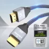 Wozinsky Cable USB-C a USB-A 1 m Plata Nailon trenzado