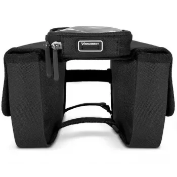 ILIKE Wozinsky Bolsa universal para cuadro de bicicleta Funda impermeable para móvil 1,5L Negro (WBB26BK)