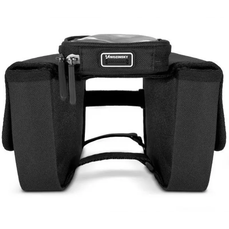 ILIKE Wozinsky Bolsa universal para cuadro de bicicleta Funda impermeable para móvil 1,5L Negro (WBB26BK)