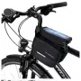 ILIKE Wozinsky Bolsa universal para cuadro de bicicleta Funda impermeable para móvil 1,5L Negro (WBB26BK)