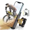 Wozinsky Soporte metálico para móvil de bicicleta para scooter, Negro (WBHBK3)