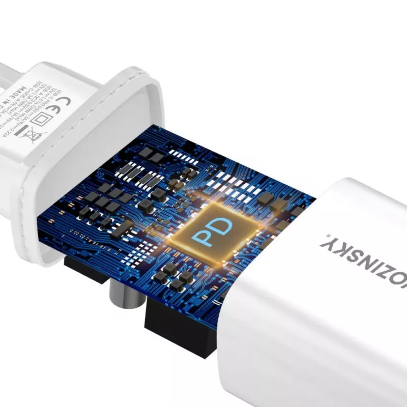 Wozinsky WGWCW Fuente de alimentación 20W USB-A USB-C - Blanco