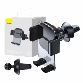 Baseus Easy Control Soporte de coche con pinza para rejilla (Negro)
