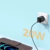 JOYROOM Cargador de pared rápido USB-C 20W Power Delivery Quick Charge 3.0 AFC Negro (L-P202)