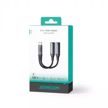 Joyroom SY-C03 Adaptador DAC USB-C a 2x USB-C 2en1 - Negro