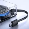 Joyroom JR-PR1 Batería externa 10000mAh 22,5W con cable USB-C retráctil integrado Negro