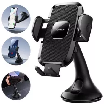 Joyroom JR-ZS259 Soporte mecánico universal para móvil para salpicadero/ventana - Negro