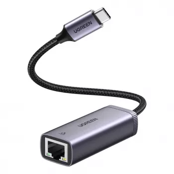 UGREEN Adaptador USB-C a RJ45 Gigabit Ethernet (Gris) - 40322 CM483