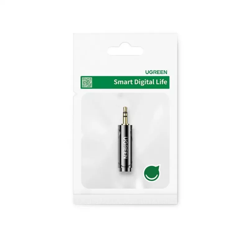 UGREEN Adaptador de audio de 3,5 mm a 6,35 mm (conector macho a conector hembra) Gris AV168