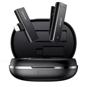 USAMS Micrófono lavalier inalámbrico ENC 2.4G Lightning ZB244MKF01