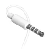 Dudao X10S Auriculares in-ear con cable y micrófono, jack de 3,5 mm, cable de 1,2 m, Blanco